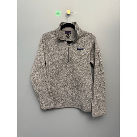 Patagonia Women’s Better Sweater ¼-Zip Fleece Pullover Gray Size L - Picture 1 of 4